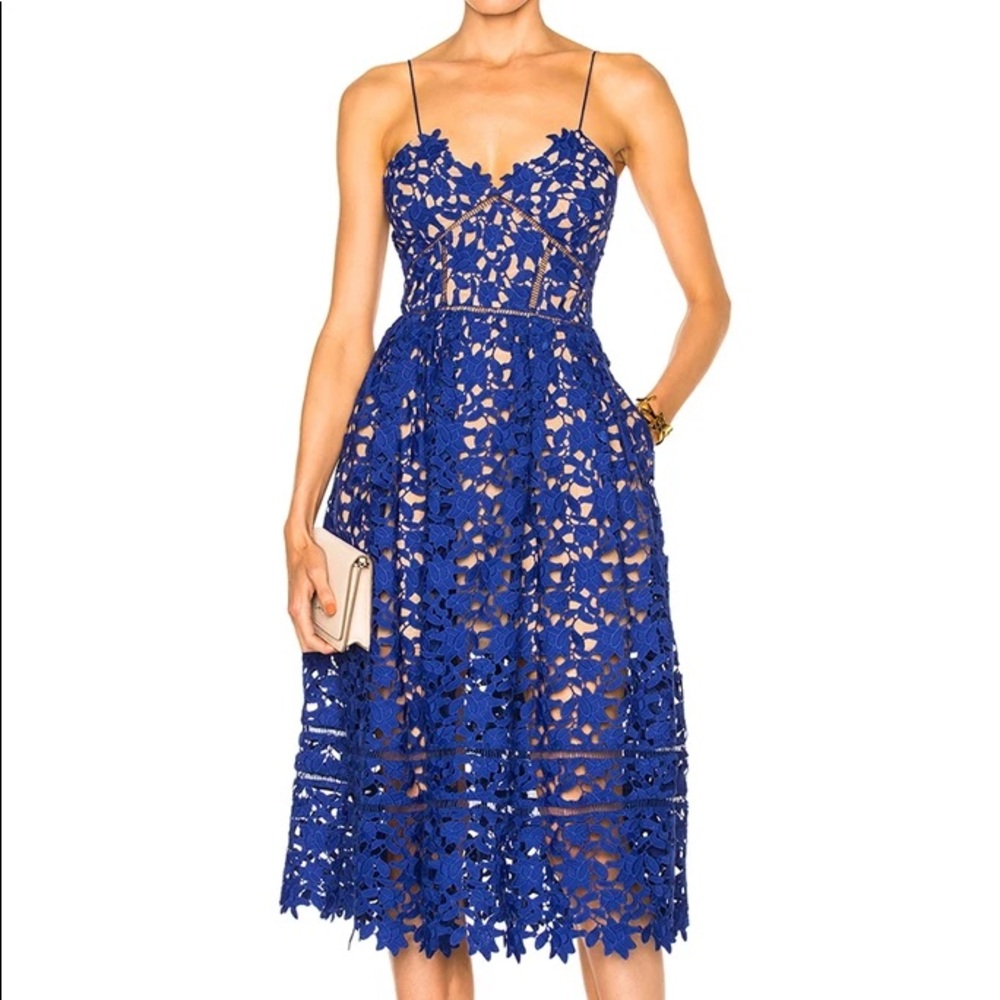 Self-Portrait Azaelea Blue Dress